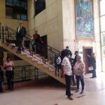 Lanzan gases lacrimógenos en el Palacio de Justicia de Santiago