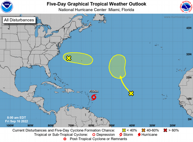 La tormenta Fiona se intensifica en su avance hacia las Antillas Menores