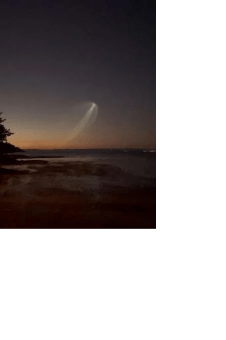 Cohete Falcon 9 de SpaceX es captado desde RD