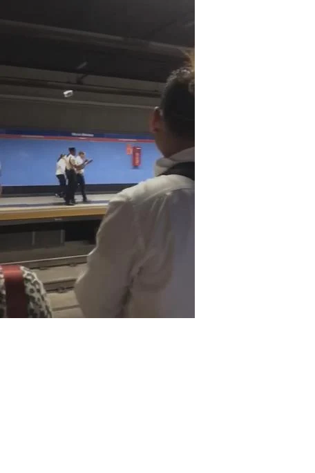 Usuario del Metro de Santo Domingo se lanza a las vías en la estación María Montez
