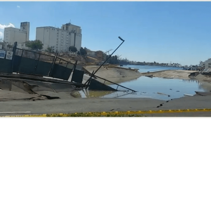 Se hunde parte de la terminal del Puerto Don Diego sin que se conozcan las causas