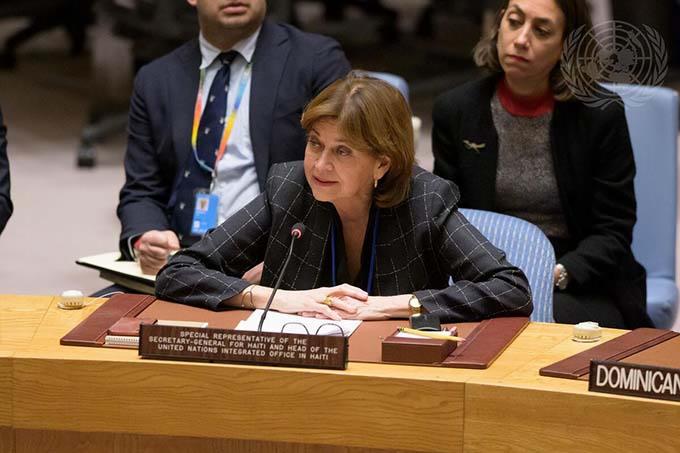 Lavemos las manchas de la jefa de la Misión ONU en Haití