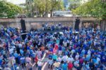 Manifestantes respaldan lucha contra la corrupción de la PGR con manifestación en Parque Independencia