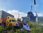 Accidente entre yipeta y camión en la Máximo Gómez con San Martín deja 4 heridos