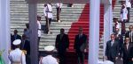 Con honores recibe Luis Abinader al presidente de Surinam en el Palacio Nacional