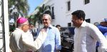 Abinader y David supervisan trabajos en Ciudad Colonial