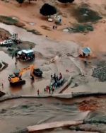 Se desborda canal haitiano tras crecida del río Masacre