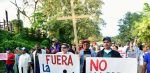 Religiosos y políticos apoyan a comunitarios en marcha contra presa de la Barrick Gold
