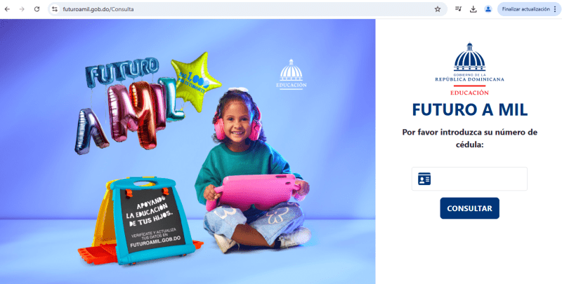 ¿Cómo los padres de estudiantes pueden obtener el bono Futuro a Mil de Educación?