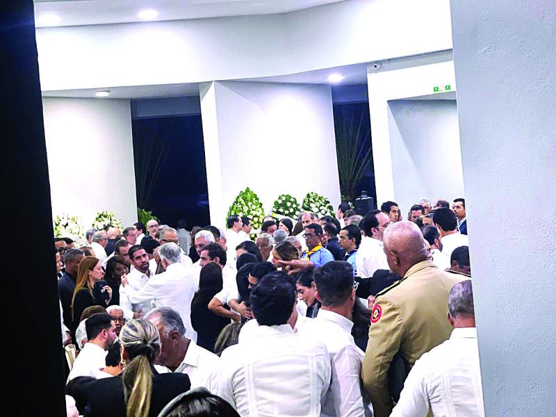 Velan en Santiago los restos de Eduardo Guarionex Estrella Cruz, hijo del ministro de Obras Pùblicas