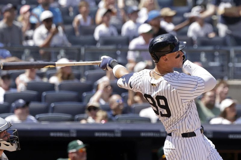 Aaron Judge conecta dos jonrones y llega a 30 en triunfo de Yanquis sobre Atléticos