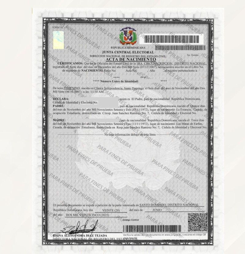 Las actas del estado civil cambiarán a partir de este martes