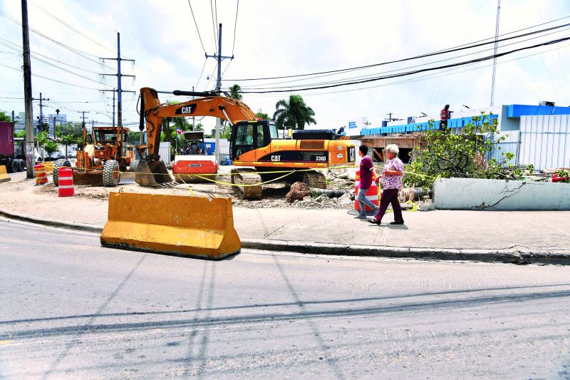 Trabajos de ampliación próximo al Jardín Botánico reducirán aceras de residenciales