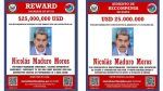 EEUU ofrece hasta US$ 25 millones por información que los ayude a arrestar a Nicolás Maduro