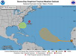 Tormenta tropical Dexter en camino a convertirse en huracán mientras se espera un lunes de lluvias