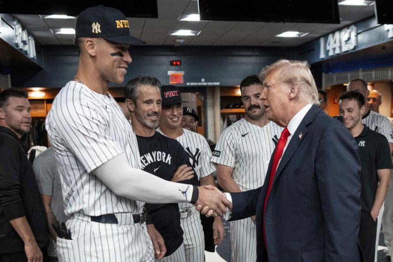 Donald Trump visita, Judge sube en la lista de jonrones y Yankees vencen a Tigres y evitan barrida