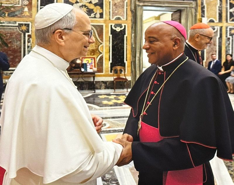 Papa León XIV recibe nuevo Obispo, Manuel Ruíz agradeció designación y lo invita a visitar a RD