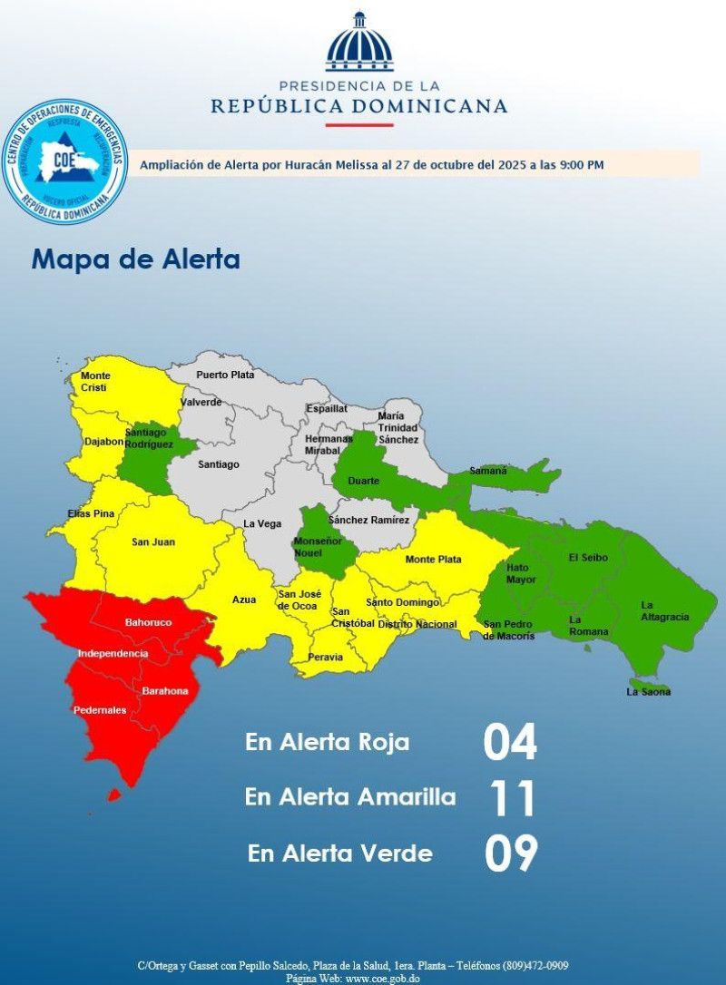 El Gran Santo Domingo pasa alerta amarilla por continuación de lluvias