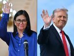 Delcy Rodríguez contempla ir a EEUU y defiende a Nicolás Maduro como “presidente legítimo”