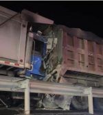 Yaguate: Accidente múltiple en la carretera Sánchez involucra tres vehículos pesados