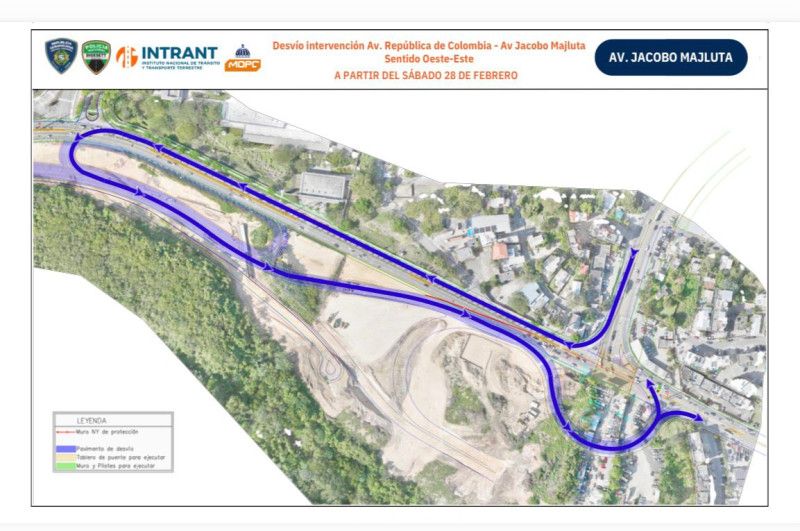 Cerrarán de manera parcial intersección de las avenidas República de Colombia y Jacobo Majluta