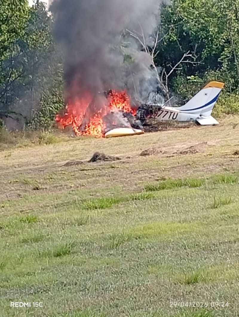 Se accidenta avioneta en Dajabón; pilotos fueron llevados a centro de salud