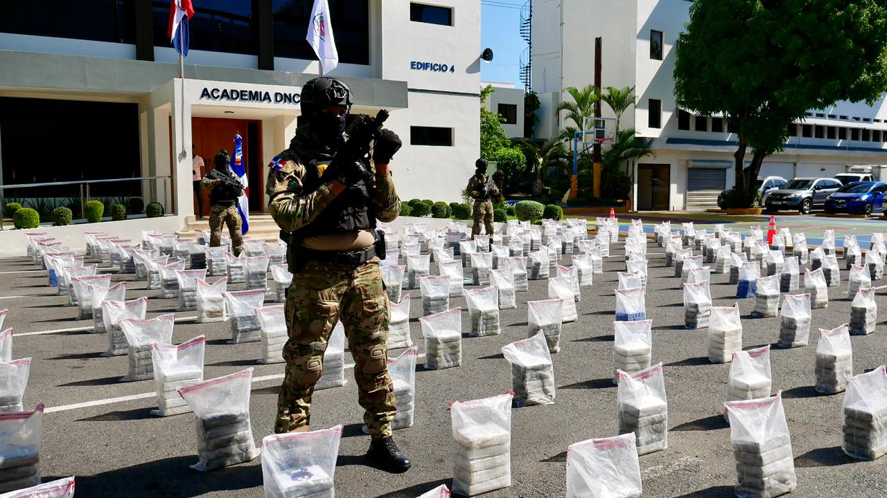 Cargamento confiscado este sábado entra en los mayores alijos incautados en RD