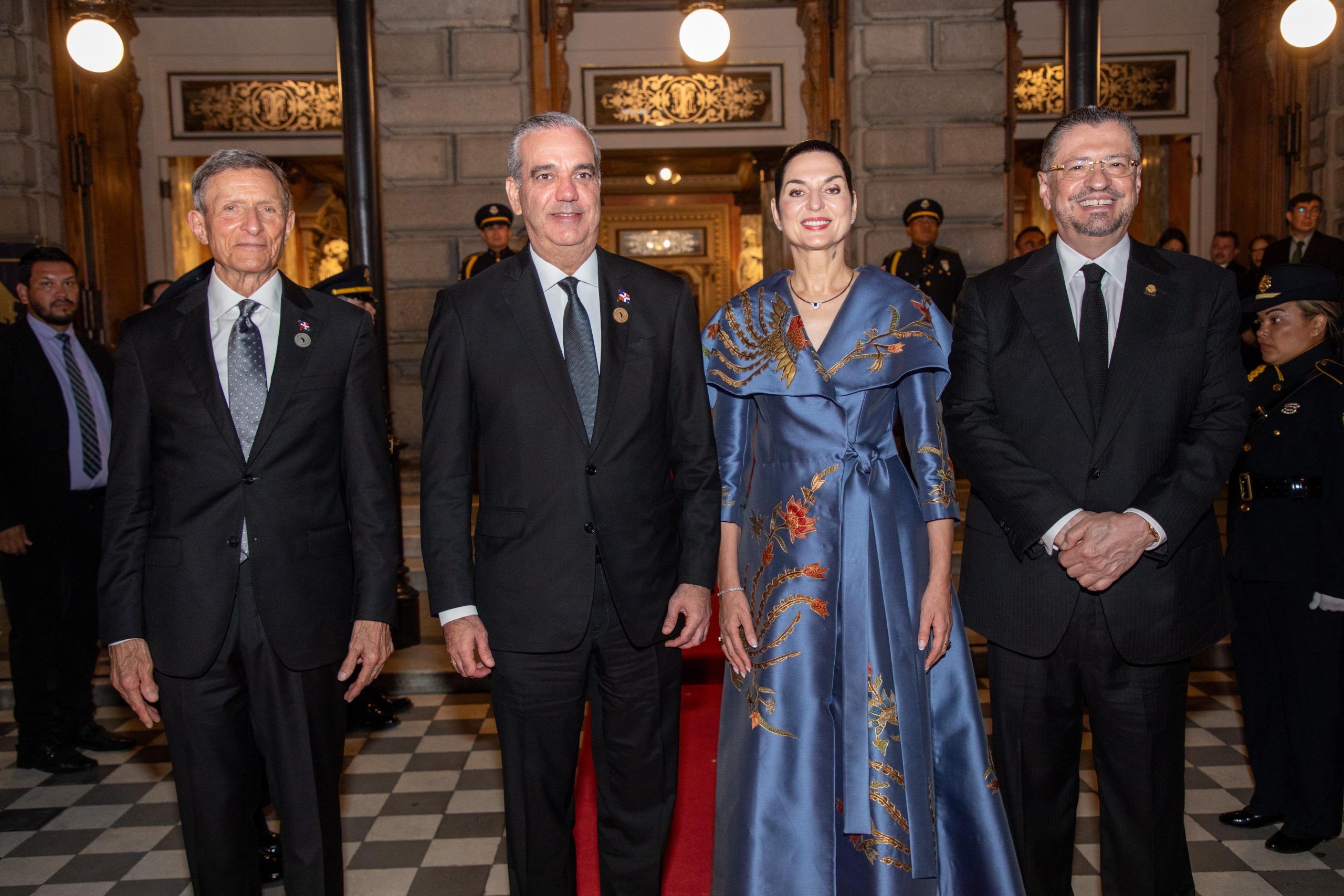 Presidente Abinader participa en cena oficial ofrecida por su homólogo de Costa Rica