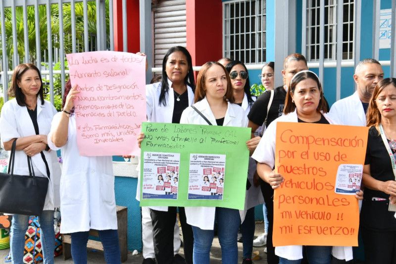 Paro parcial de labores en farmacias públicas en reclamo de mejoras salariales y abastecimiento