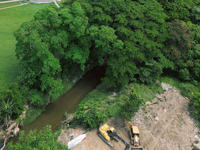 MIVED pone en marcha construcción del Parque Lineal Río Jaya