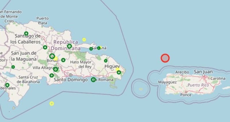 Se registra sismo de magnitud 5.0 al este del país