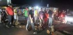 Policía dispersa con bombas lacrimógenas protesta en Ocoa por contra falla en servicio eléctrico