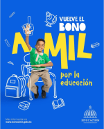 Educación llama a más de un millón de padres, madres y tutores a consultar Bono a Mil