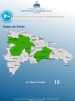 Gran Santo Domingo y otras 8 provincias en alerta verde por vaguada y onda tropical