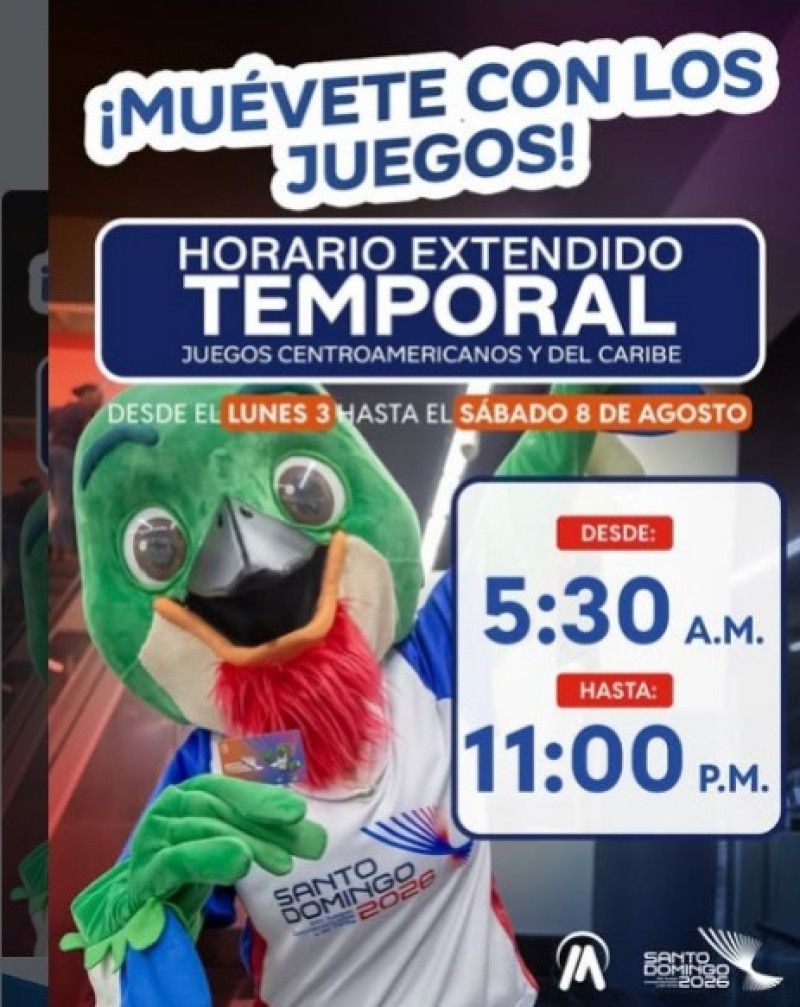 Extienden horarios del Metro por juegos Centroamericanos y del Caribe 2026