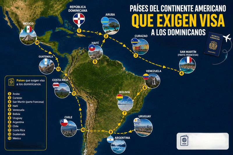 Haití y otros países cercanos en los que el pasaporte dominicano “no abre” las fronteras