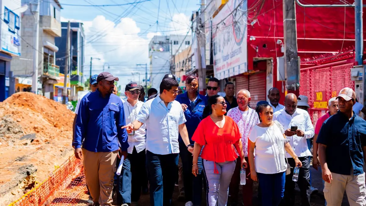 CAASD supervisa obras sanitarias en varios sectores del Distrito Nacional