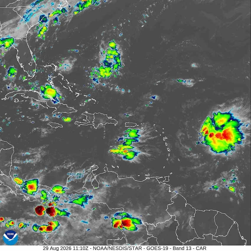 Indomet: Onda tropical generará aguaceros dispersos la tarde de este sábado