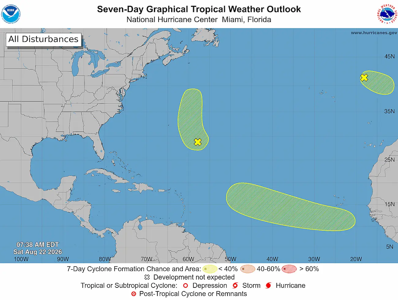 Onda tropical con potencial de desarrollo avanza hacia el Atlántico Onda tropical con potencial de desarrollo avanza hacia el Atlántico
