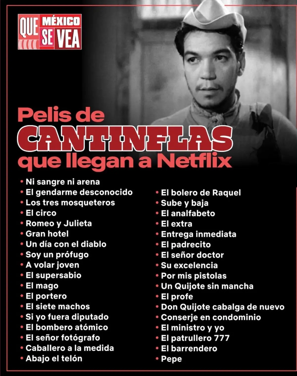 Películas de Cantinflas ya están disponibles en Netflix para usuarios Películas de Cantinflas ya están disponibles en Netflix para usuarios