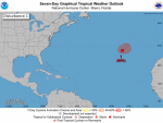 Sistema en Atlántico mantiene 80% de probabilidad de formación ciclónica